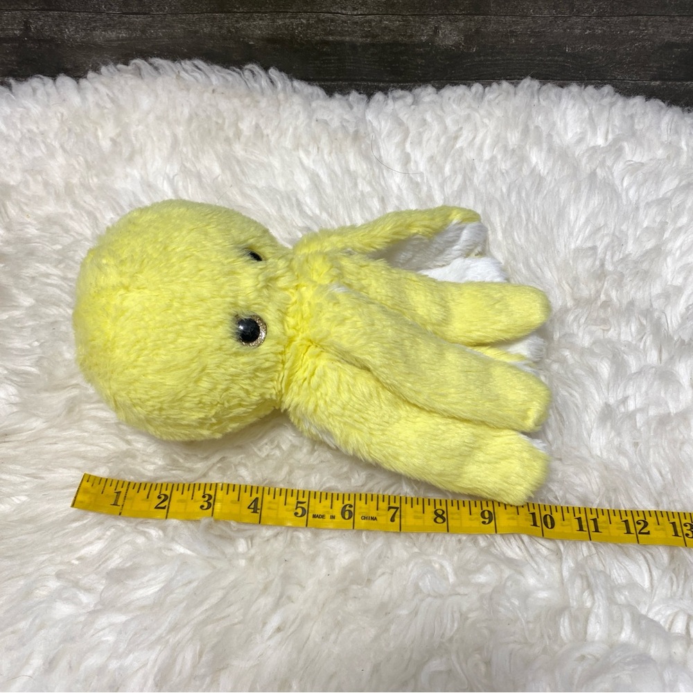 FLUFFUNS YELLOW OCTOPUS STUFFED SEA ANIMAL PLUSHIE TOY PLUSH - Picture 5 of 5
